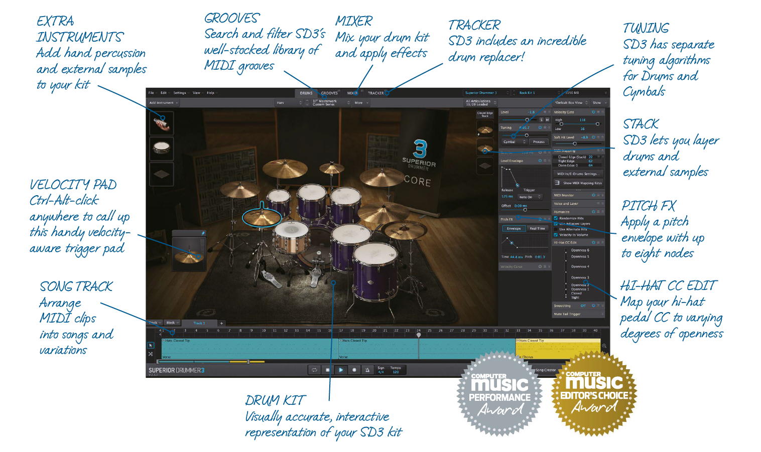 Toontrack £305 superior drummer 3 - 4 Oct 2017 - Computer Music Magazine -  Readly