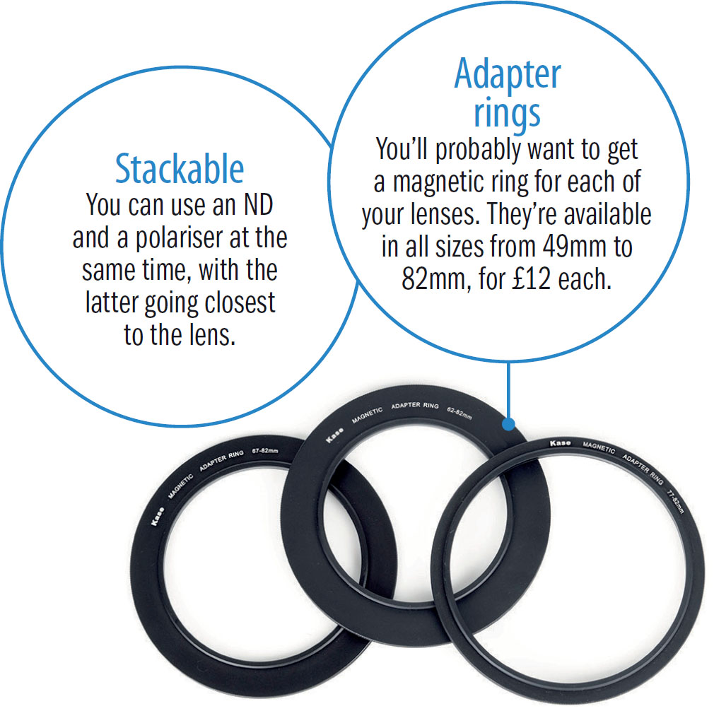 vhbw Step-down-ring adapter van 52 mm naar 48 mm voor cameralens - filteradapter, metaal, zwart