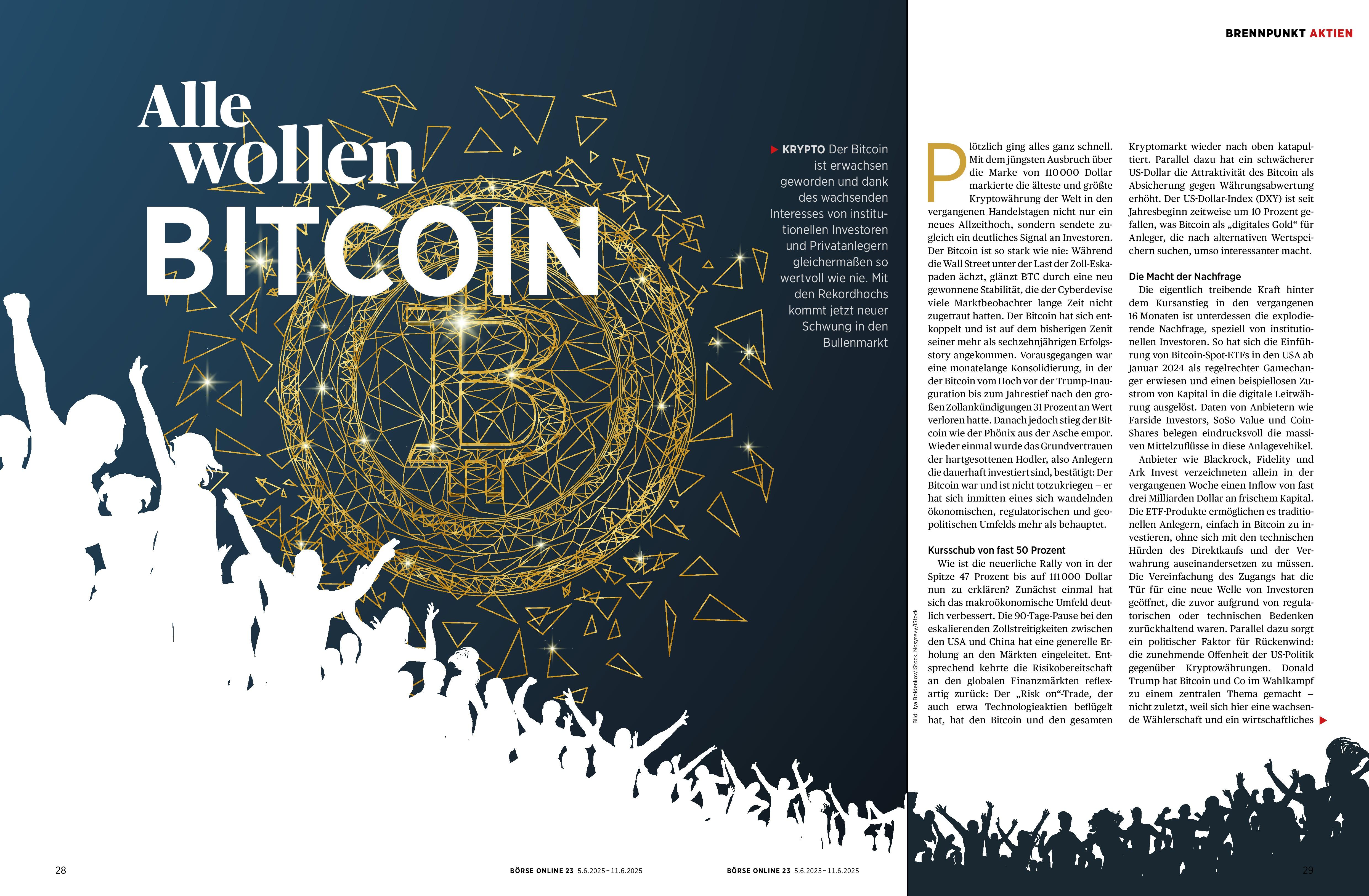 Alle wollen BITCOIN - 5 Jun 2025 - BÖRSE ONLINE - Readly