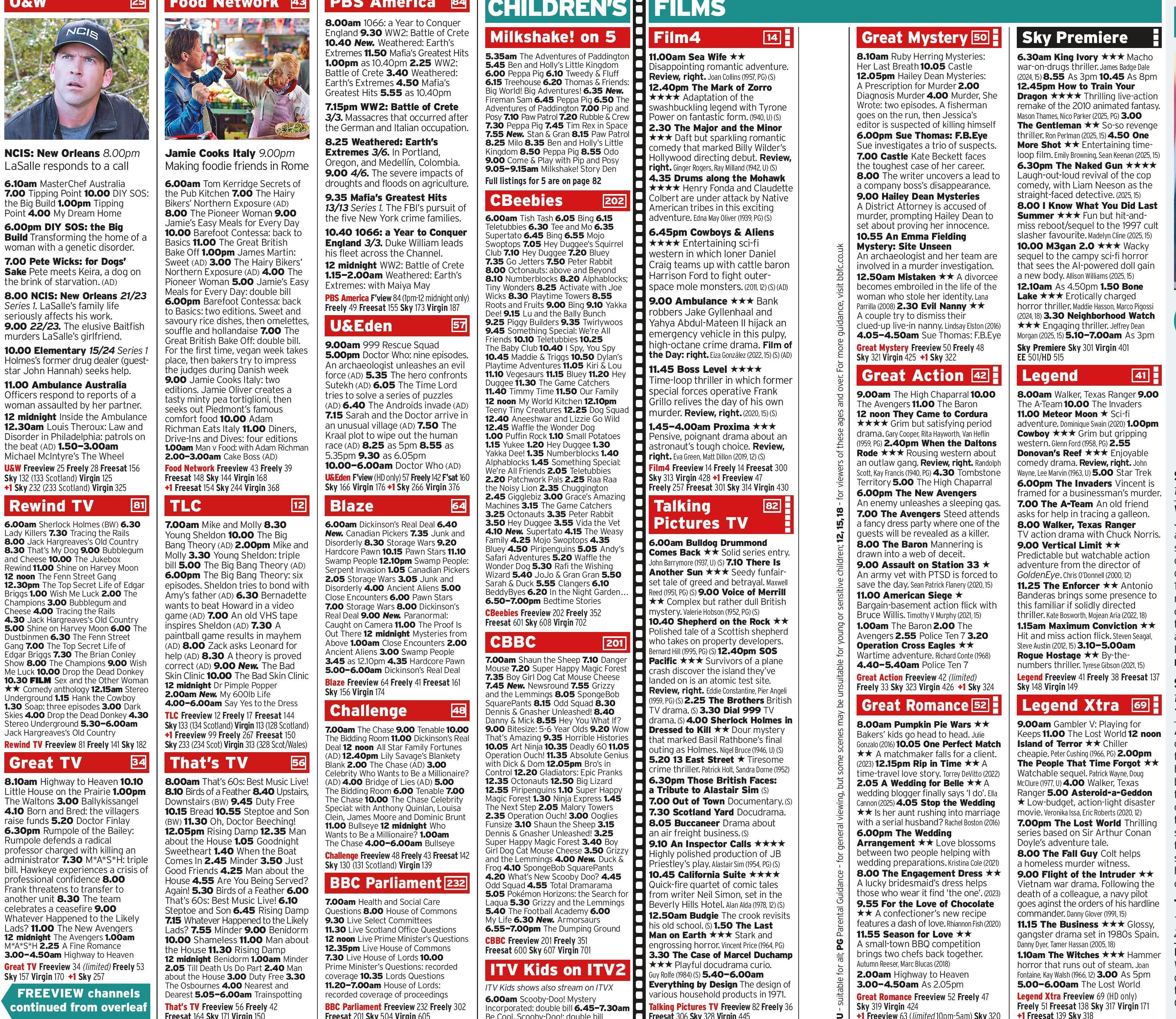 Wednesday freeview & films - 17 Feb 2026 - Radio Times Magazine - Readly