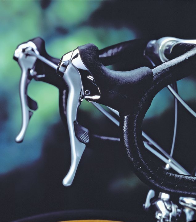 Shimano Dura Ace 7400 down tube shifters for Eddy Merckx bike